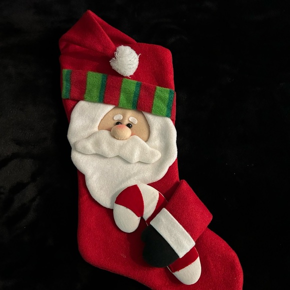 3-Vintage 3D Festive Christmas Stockings. - Picture 2 of 16